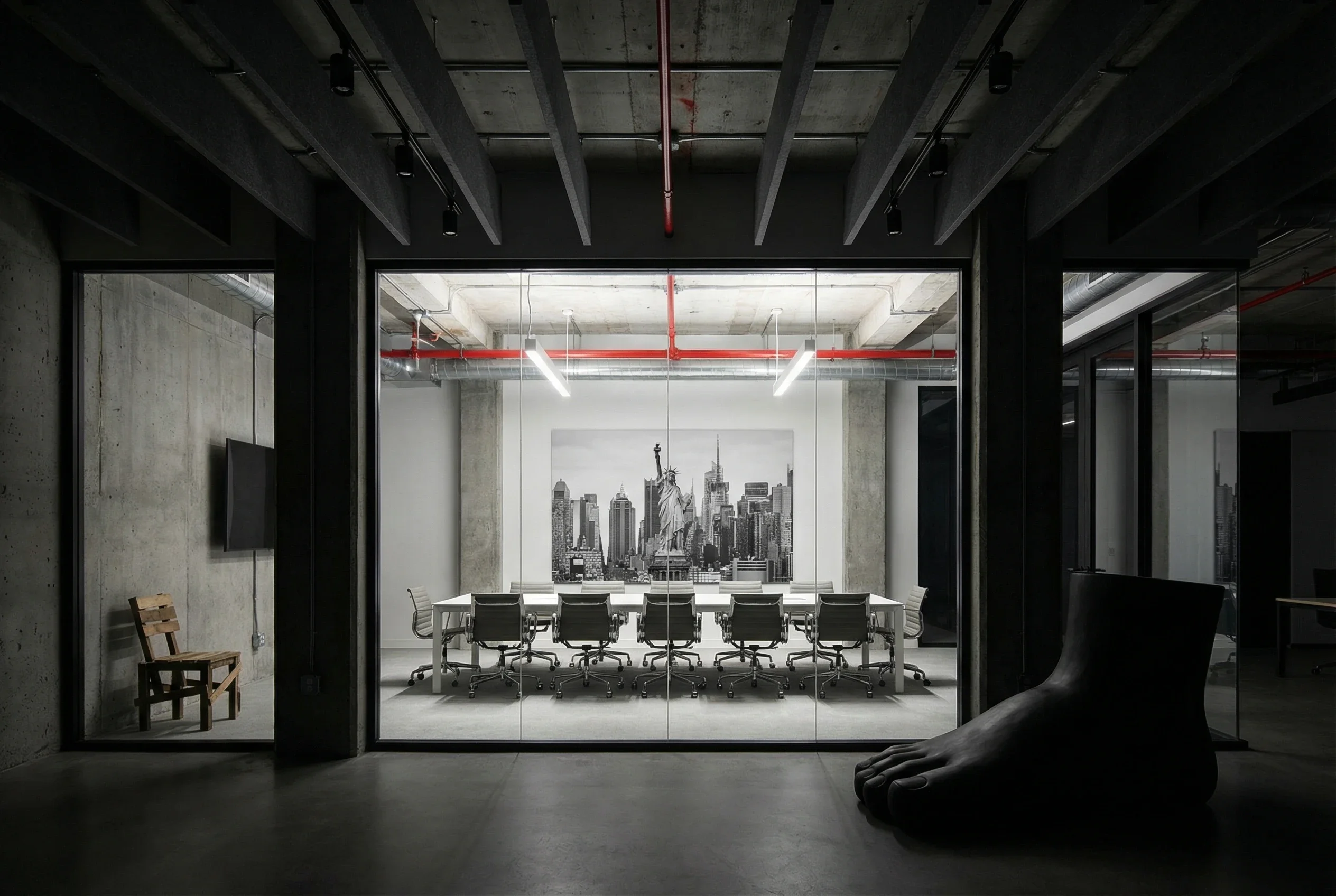 Studio office interior